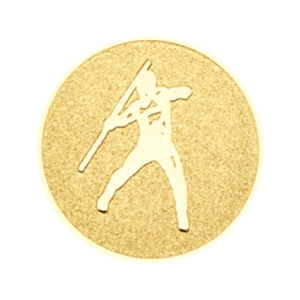 A5 Emblemat 50mm oszczep złoto