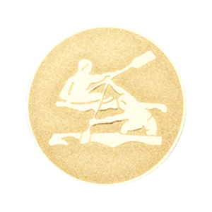 D8 Emblemat 25mm kanadyjka złoto