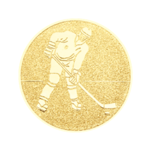 E3 Emblemat 25mm hokej złoto
