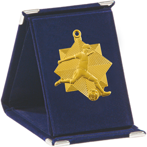 Etui EQ8 - 90x120 niebieskie do medalu Q8 piłka nożna