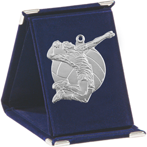 Etui EQ9 - 90x120 niebieskie do medalu Q9 siatkówka