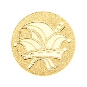F2 Emblemat 25mm karnawał złoto