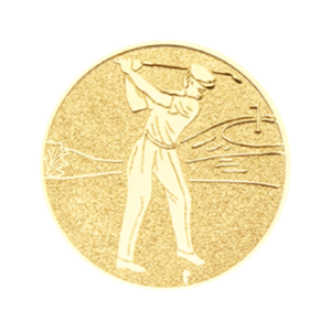 F5 Emblemat 25mm golf złoto