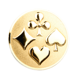 G4 Emblemat 25mm karty złoto 3D