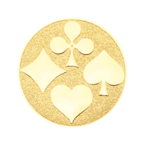 G4 Emblemat 50mm karty złoto