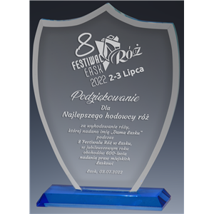 GP243 statuetka szklana 19cm opakowanie pudełko /k12/