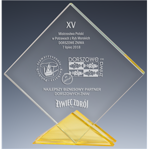 GP246 statuetka szklana 18cm opakowanie pudełko /k12/