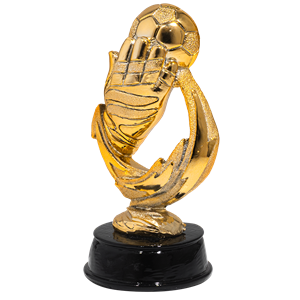 GT27-2 statuetka piłka nożna bramkarz odlew H-22.5cm