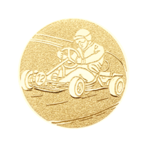 H4 Emblemat 50mm gokart złoto