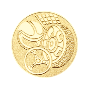 H7 Emblemat 50mm złoto kask+kierownica