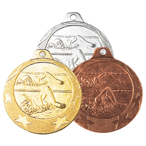 IL178 Medal 40mm brąz pływanie