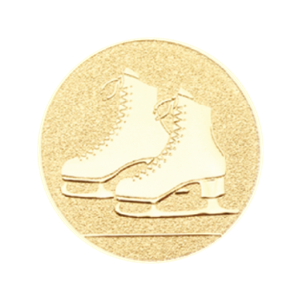 J4 Emblemat 25mm łyżwy złoto