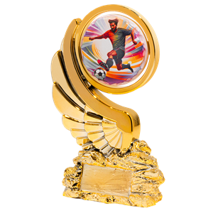 N127-1 statuetka odlew piłka nożna H26cm 