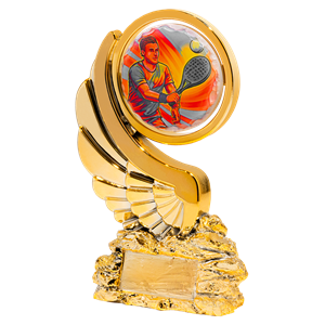 N127-3 statuetka odlew padel H26cm 