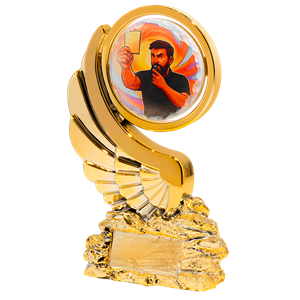 N127-6 statuetka odlew sędzia H26cm 