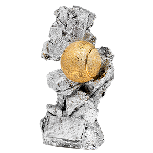 Tenis ziemny statuetka odlewana N129-12, H-22cm