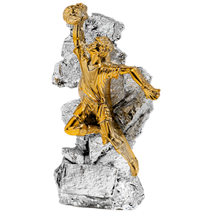 Bramkarz statuetka odlewana N129-1, H-22cm