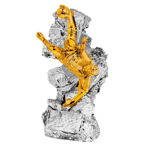 Piłka nożna statuetka odlewana N129-4, H-22cm