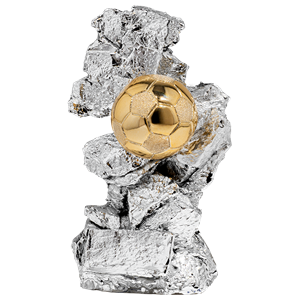 Piłka nożna statuetka odlewana N129-5, H-22cm