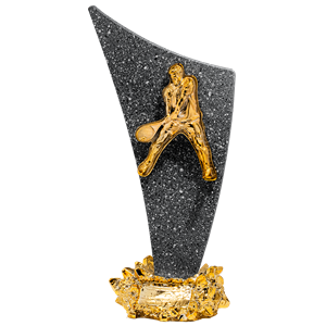 statuetka odlewana tenis ziemny N136-3, H-39cm 