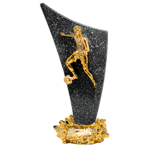 statuetka odlewana piłka nożna N136-4, H-39cm 