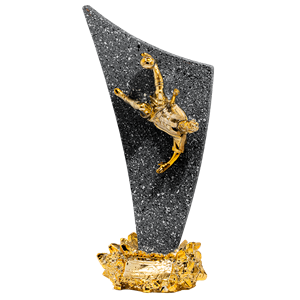 statuetka odlewana piłka nożna N136-5, H-39cm 