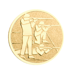 O10 3 postacie strzelectwo 50mm złoto