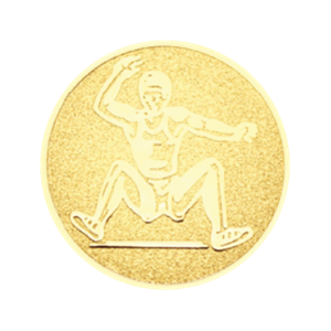 O2 Emblemat 50mm skok w dal złoto