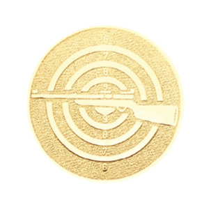 O6 Emblemat 50mm broń długa zloto