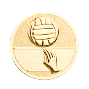 P9 Emblemat 25mm siatkówka 3D złoto