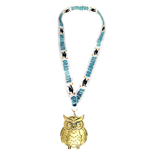 Q11/B - 57x68mm medal brąz sowa