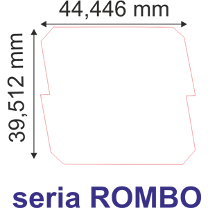 Q19/Z medal złoto na emblemat 25mm seria Rombo 