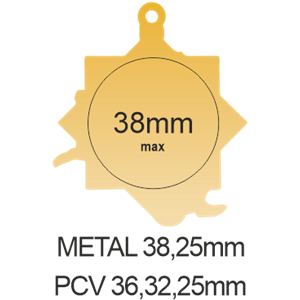 Q8/Z - 58x59mm medal złoto piłka nożna