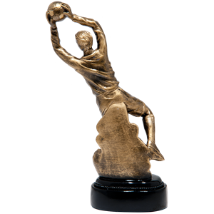 RF85530 statuetka odlew piłka nożna bramkarz 25cm