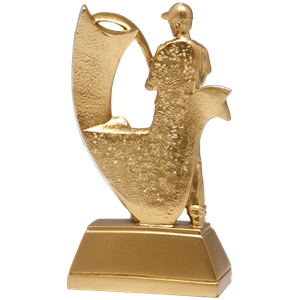 RF85625 statuetka odlew wędkarz 17.5cm