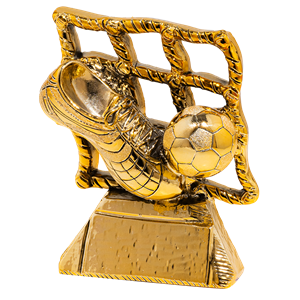 RFN51 złoty odlew statuetka piłka nożna 16cm - Prestige Rete