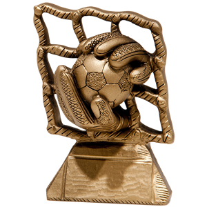 RFN52 brąz odlew statuetka piłka nożna 16cm - Prestige Rete