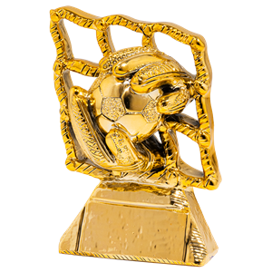RFN52 złoty odlew statuetka piłka nożna 16cm - Prestige Rete