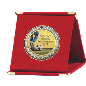 RGT70R Etui na medal 7cm -  czerwone 125x125