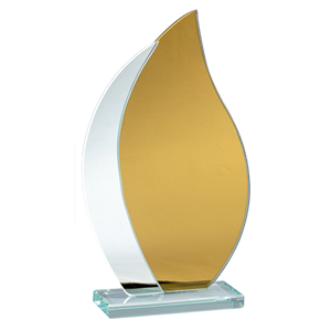 Z8380 statuetka szklana 20cm opakowanie pudełko 